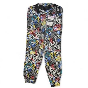 VIP Multicolor Graphic Print Jumpsuit with Bold Streetwear Art